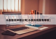 小盘股区块链公司[小盘科技股有哪些]